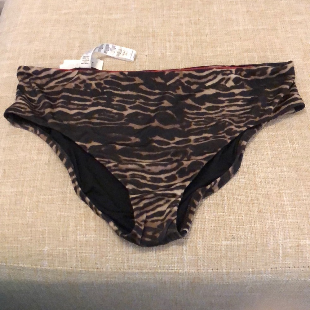 La Perla Anna Club animal print bikini bottom size 50/14 NWT